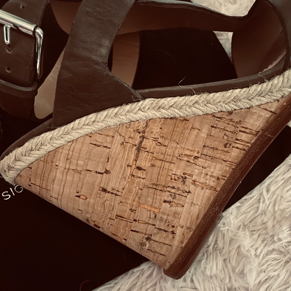 Sigerson Morrison Women's Brown Wedge Sandals